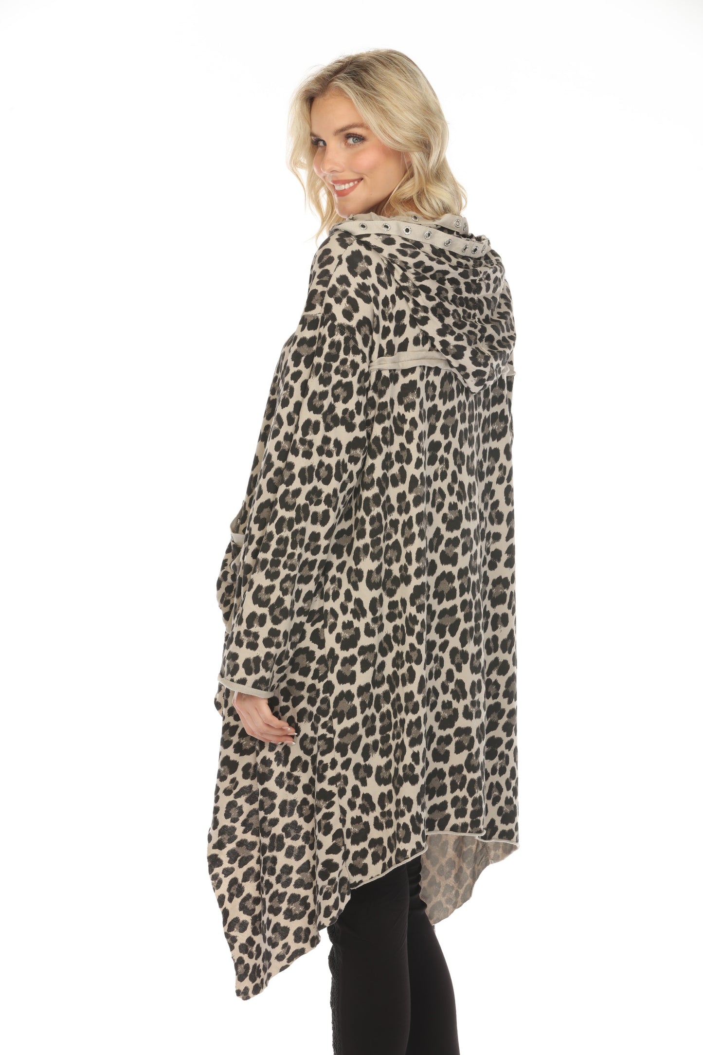 Cheetah Print High Low with Hood