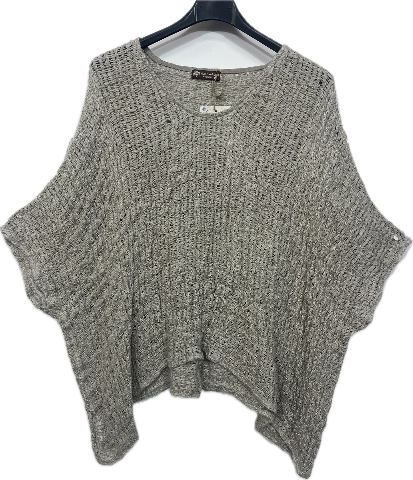 Linen Poncho sweater