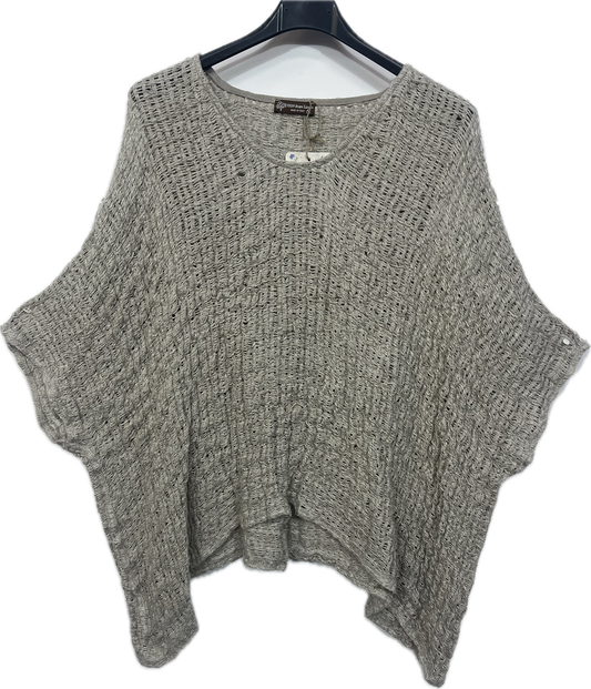 Linen Poncho sweater