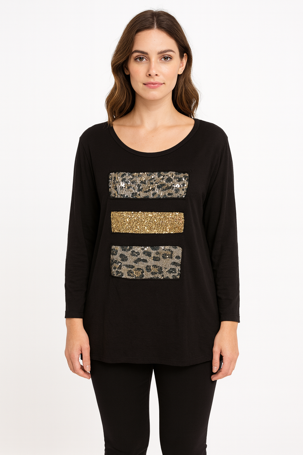 Sequin Cotton Top