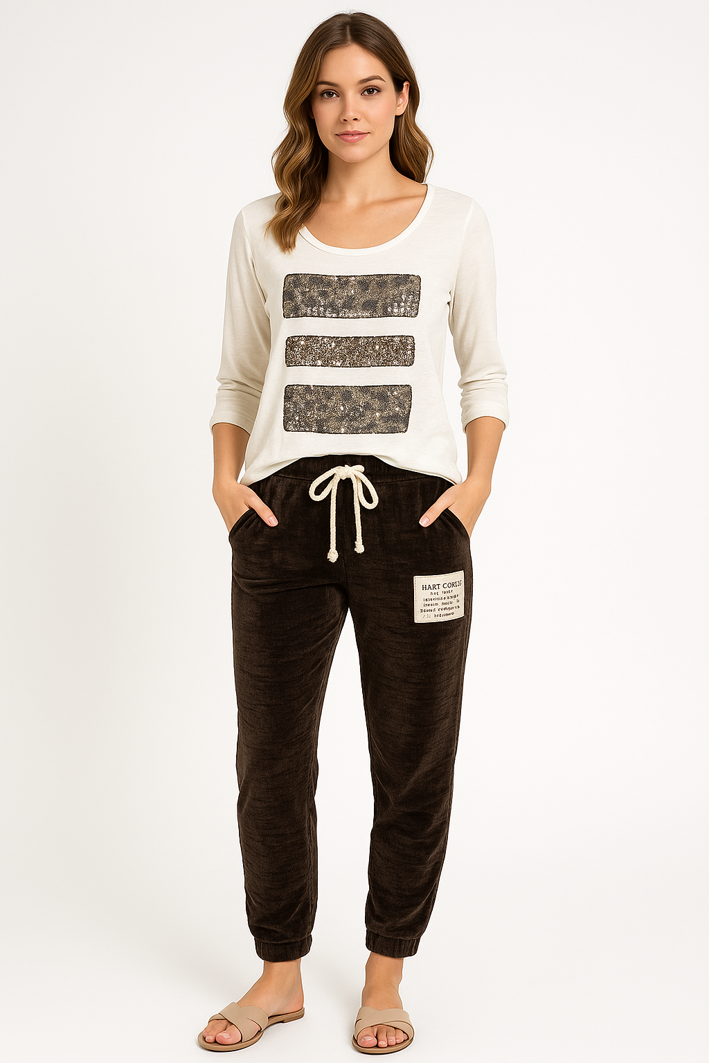 Sequin Cotton Top