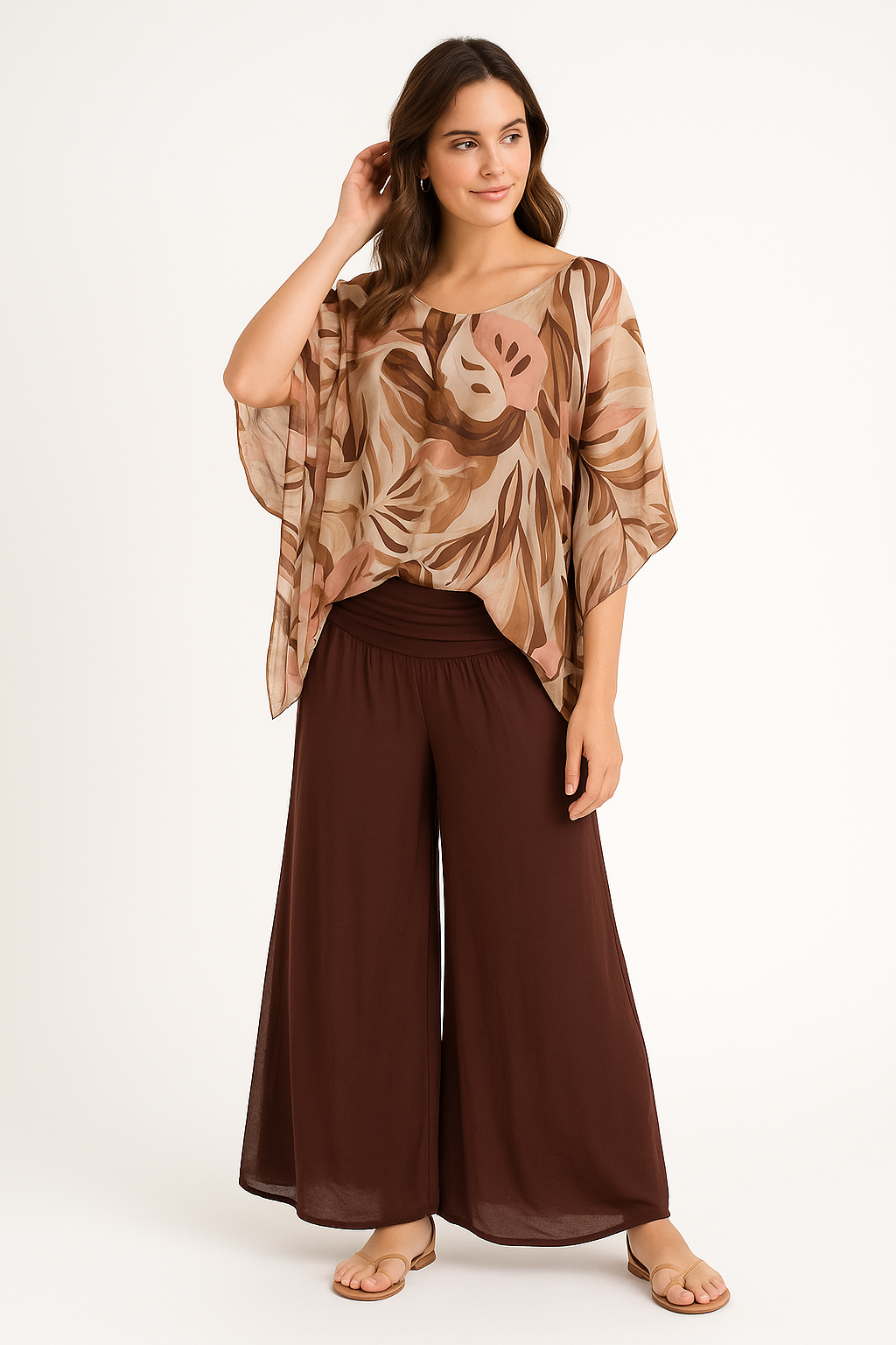 Solid Silk Pant