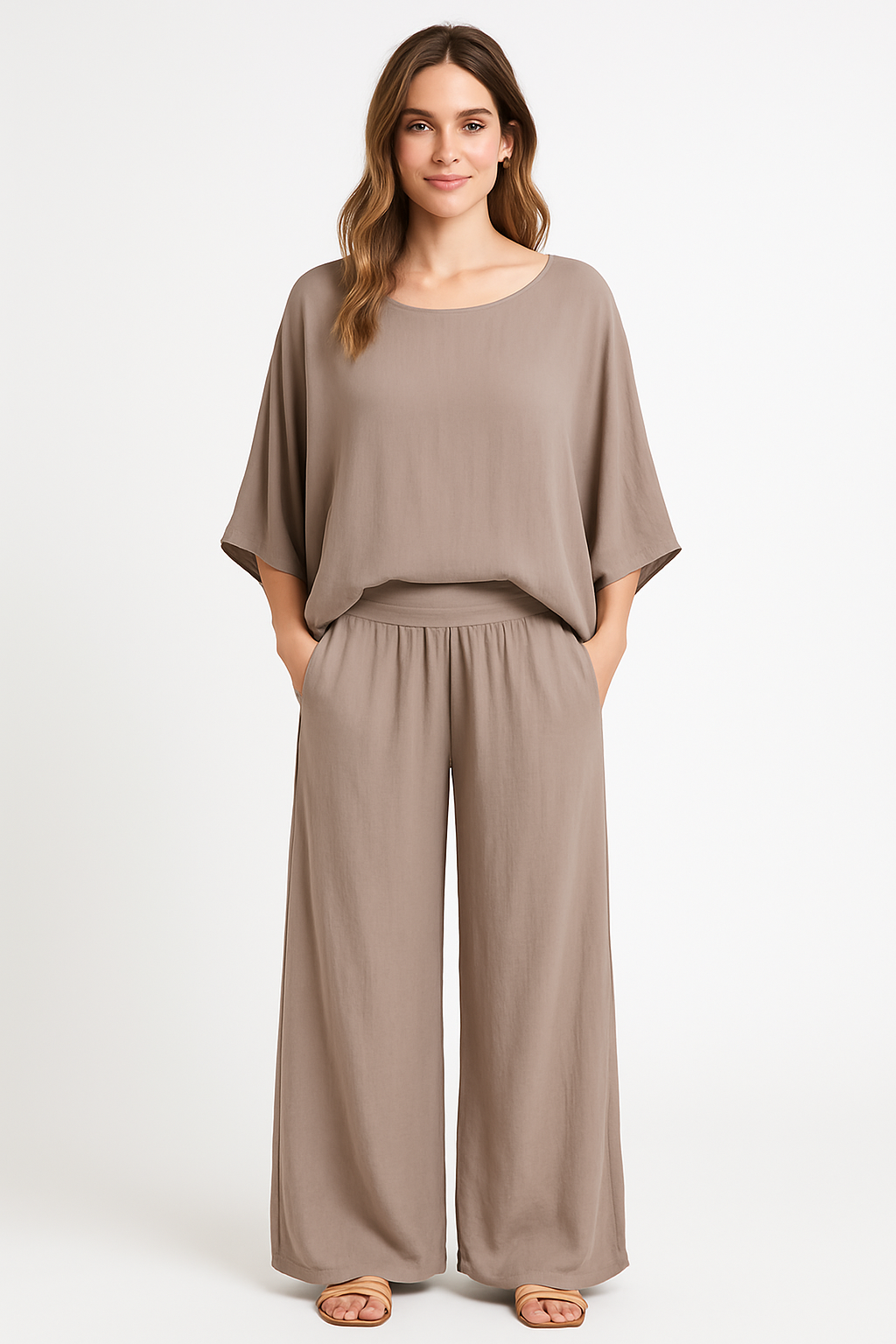 Solid Silk Pant