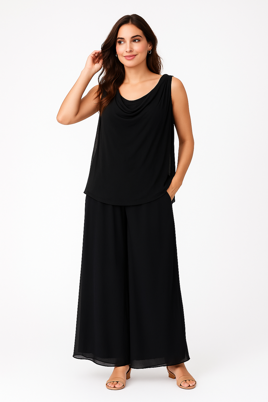 Solid Silk Pant