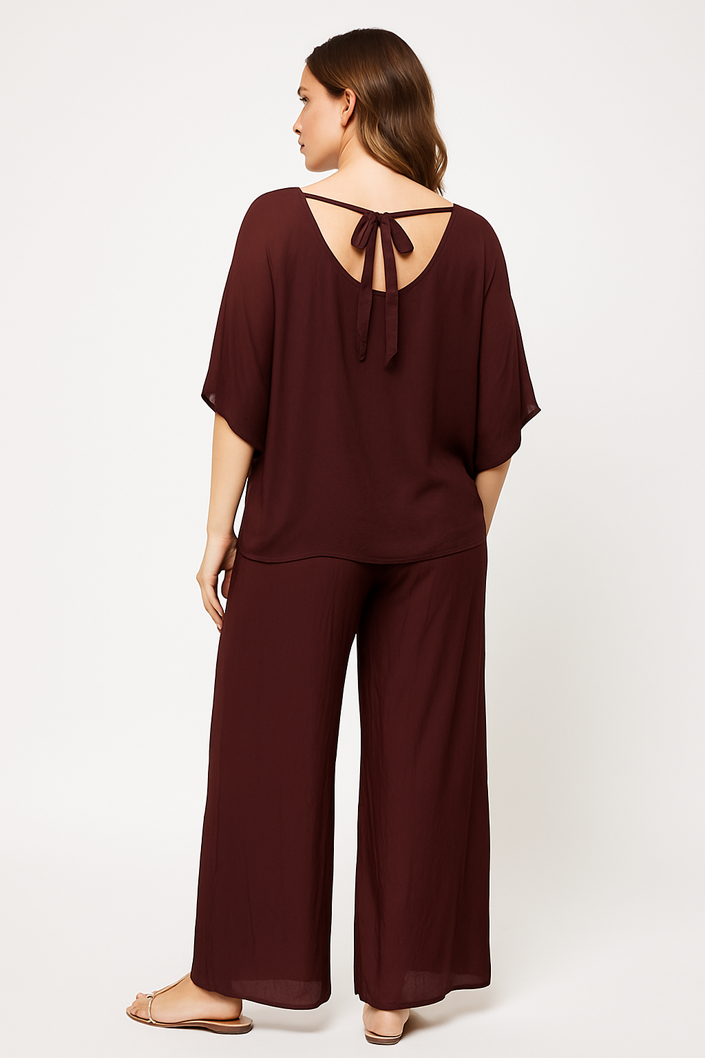 Silk Back-Tie Top