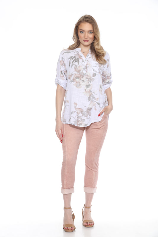 Floral Cotton Pocket Top