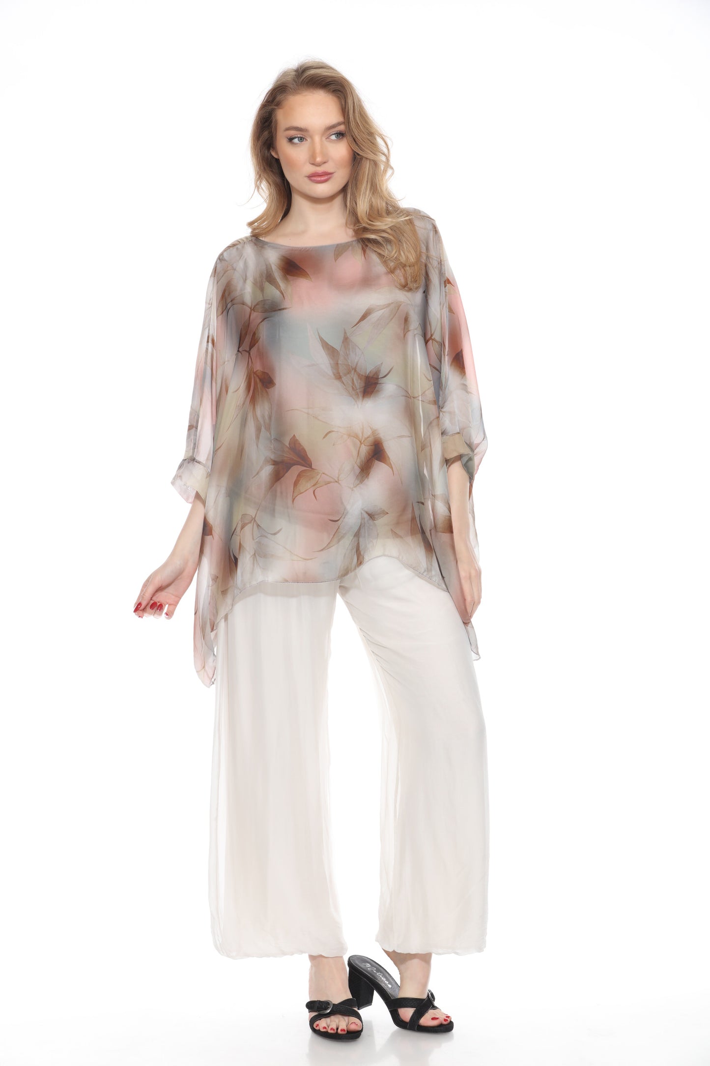 Silk Pant With Slit