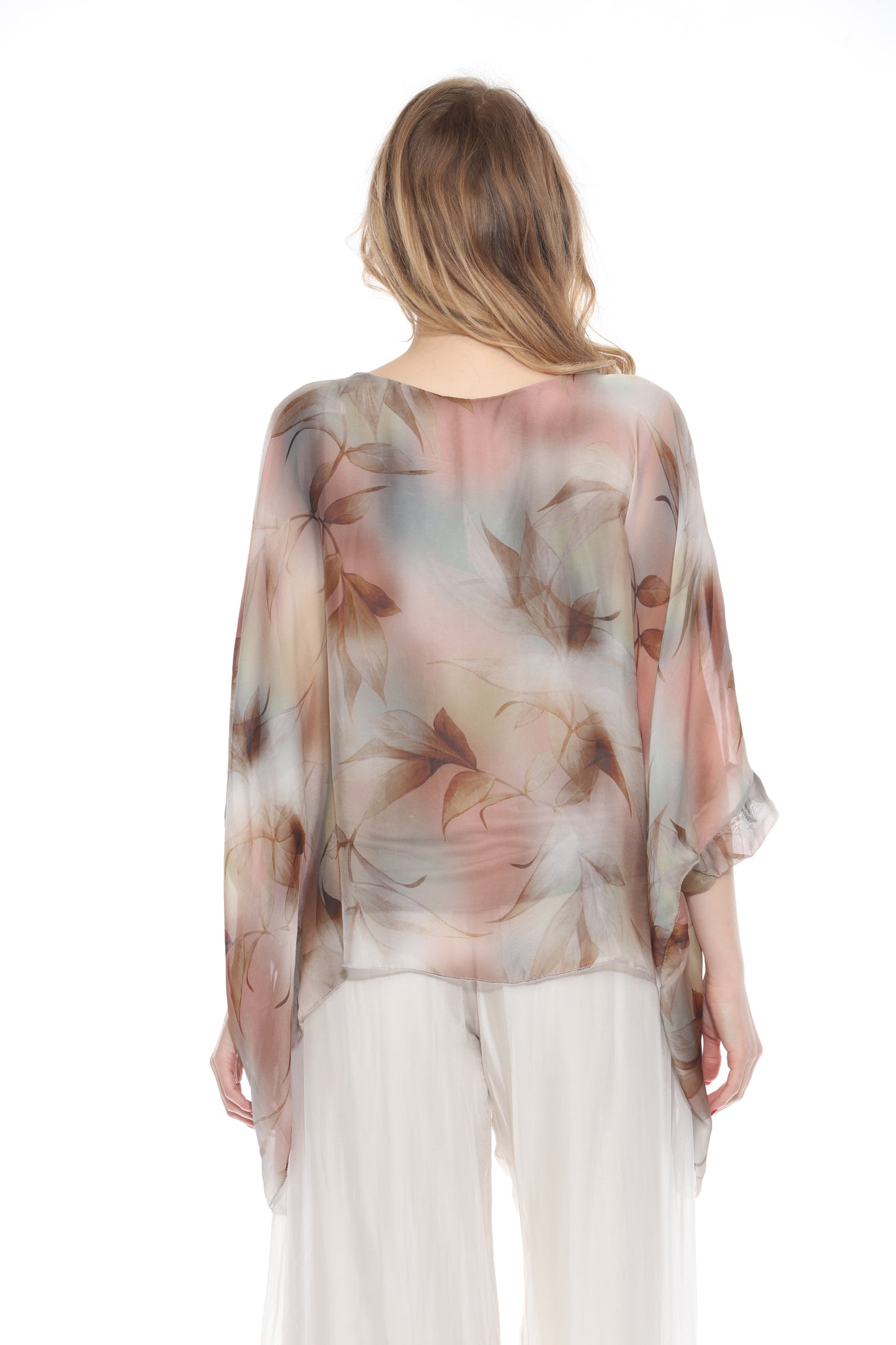 Falling Leaves Silk Top