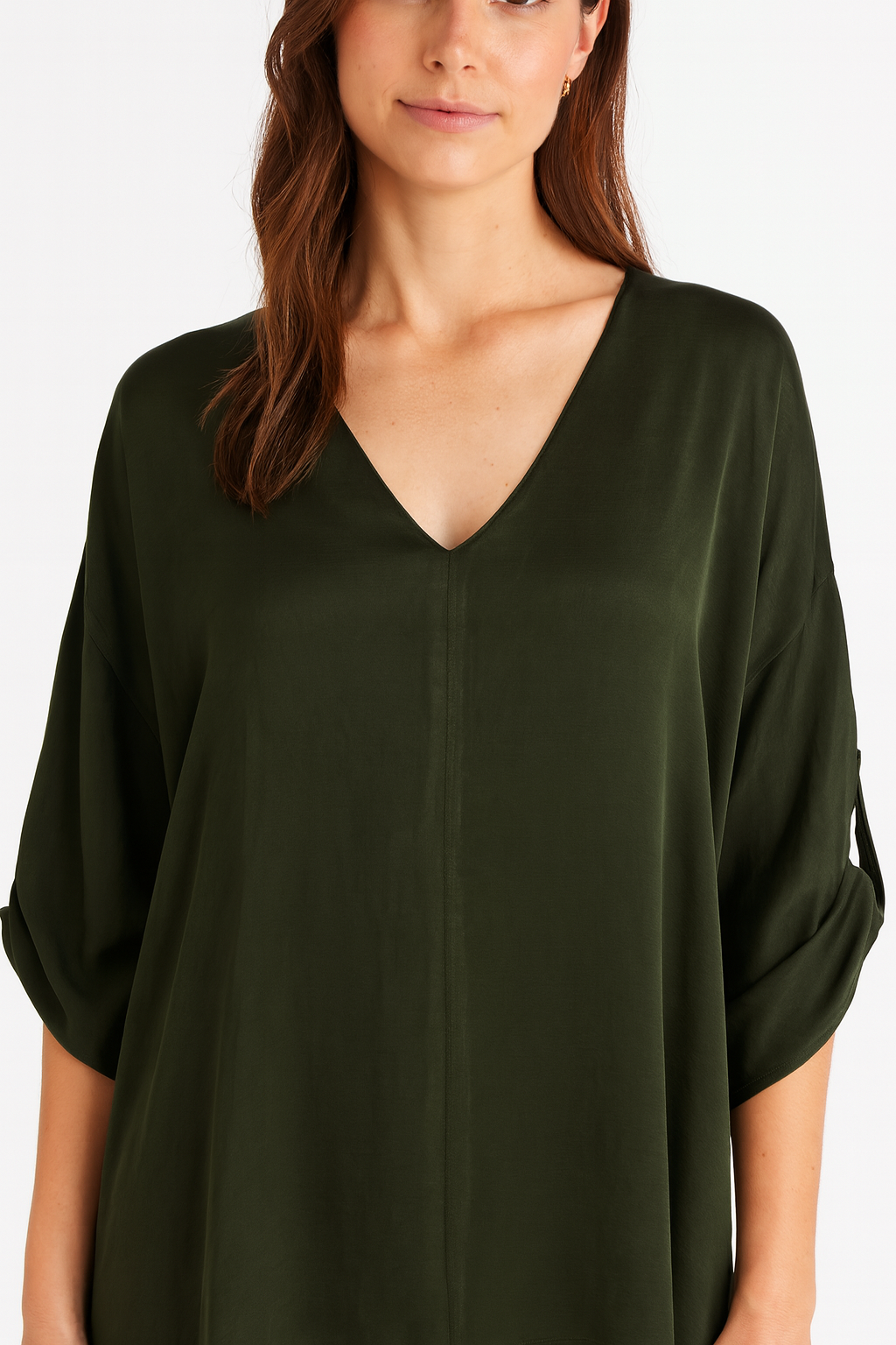 Long sleeve v neck top