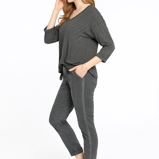 Ribbon Stretch Pants