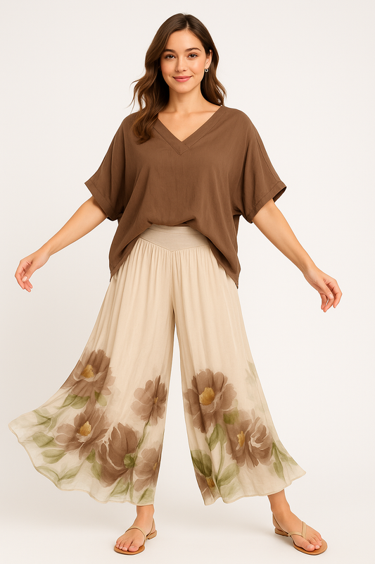 Mystic Garden Silk Pants