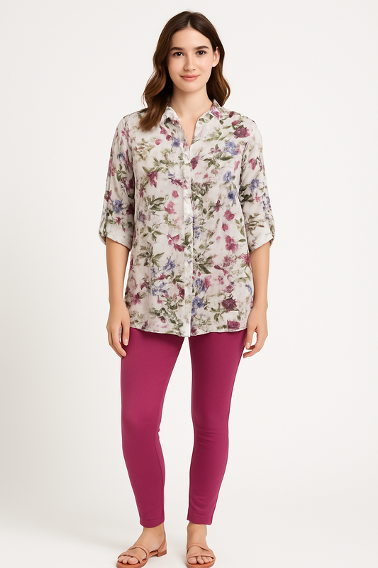 Wildflower Cotton Pocket Top