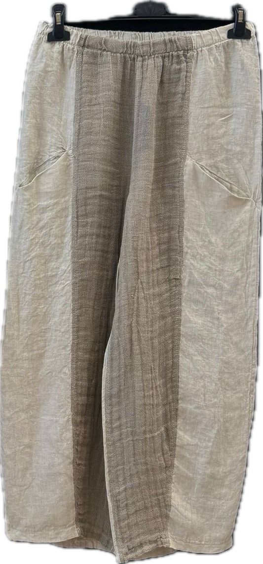 Linen/Gauze Gaucho Pants