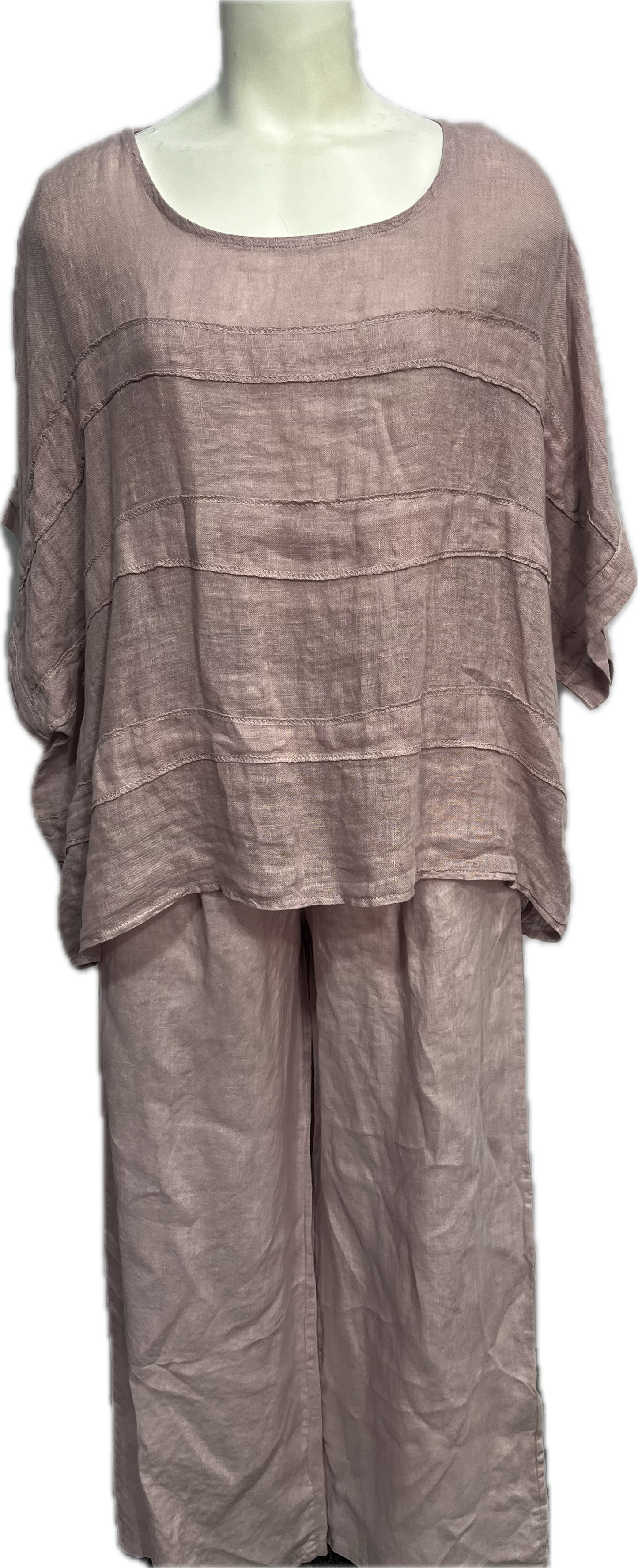 Two Tiered Linen Top