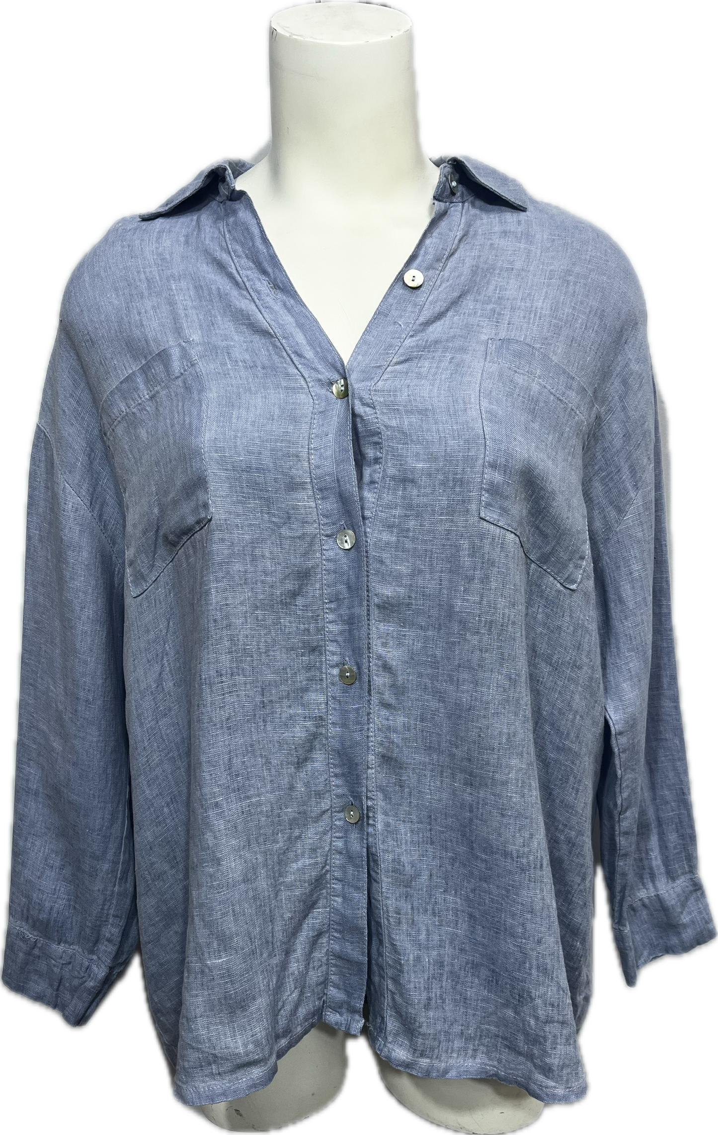 Button-Down Pocket Top