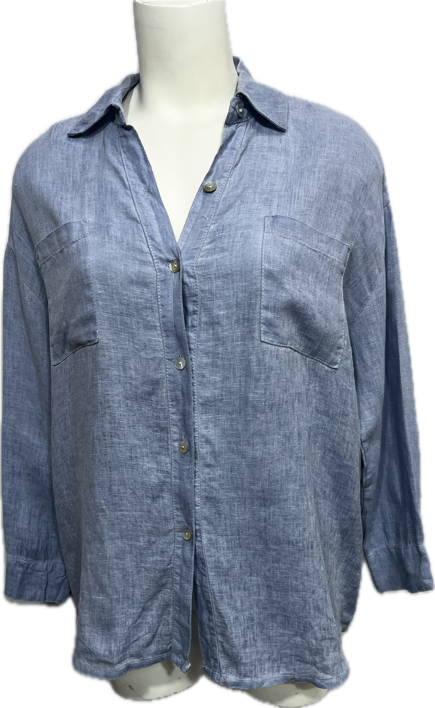 Button-Down Pocket Top