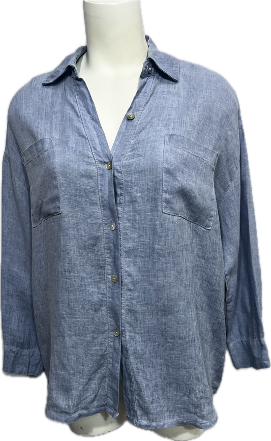 Button-Down Pocket Top