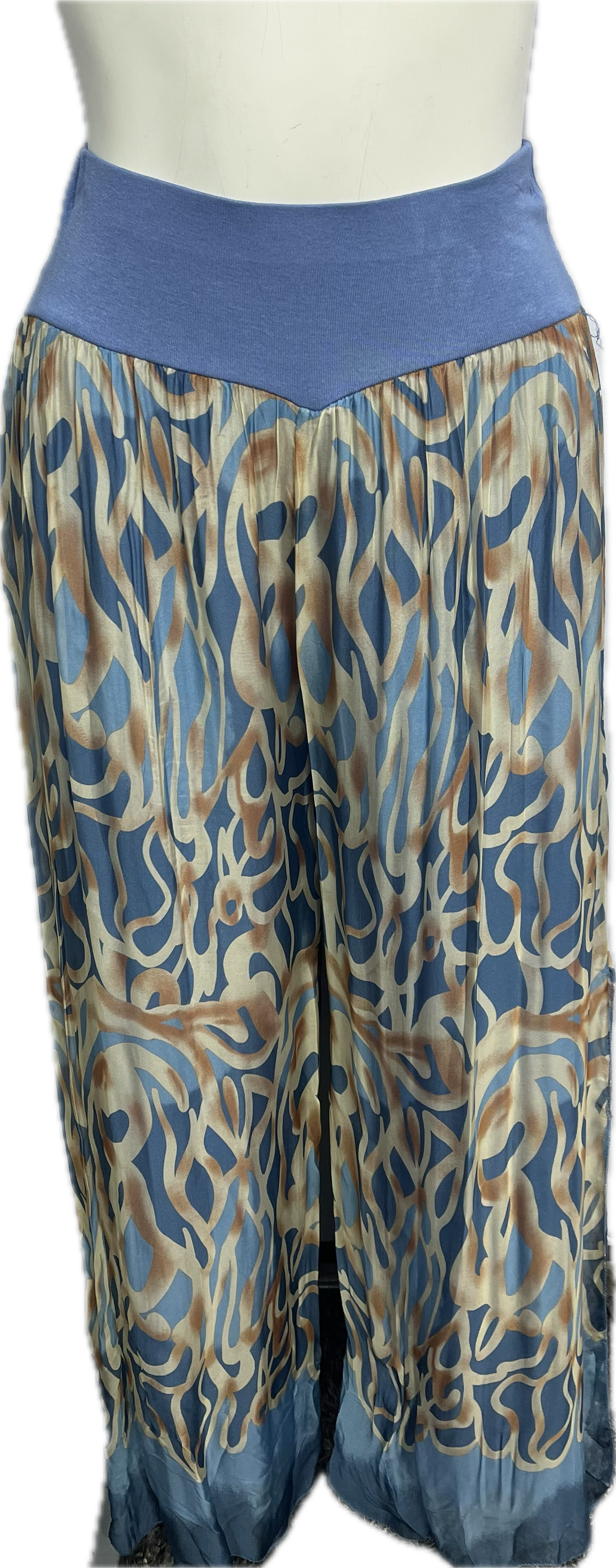 Abstract Silk Pant