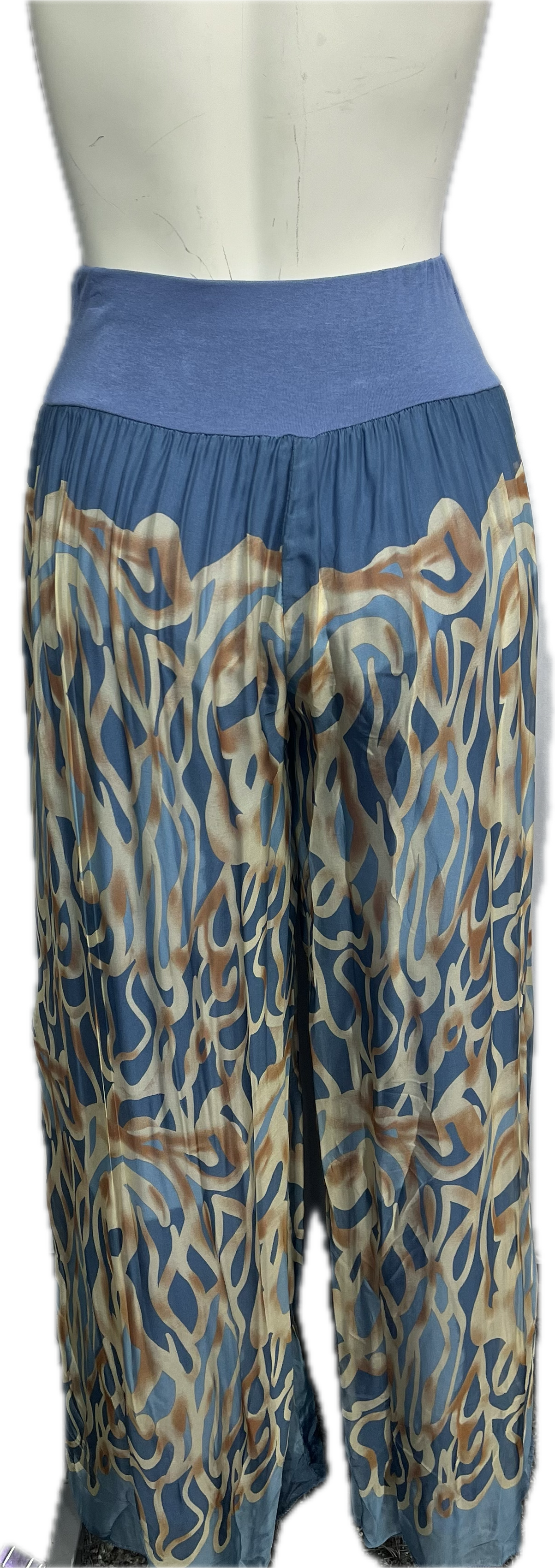 Abstract Silk Pant