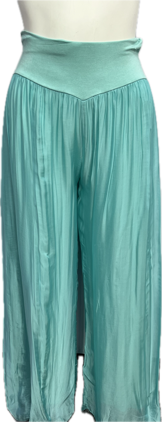 Silk Pant With Slit