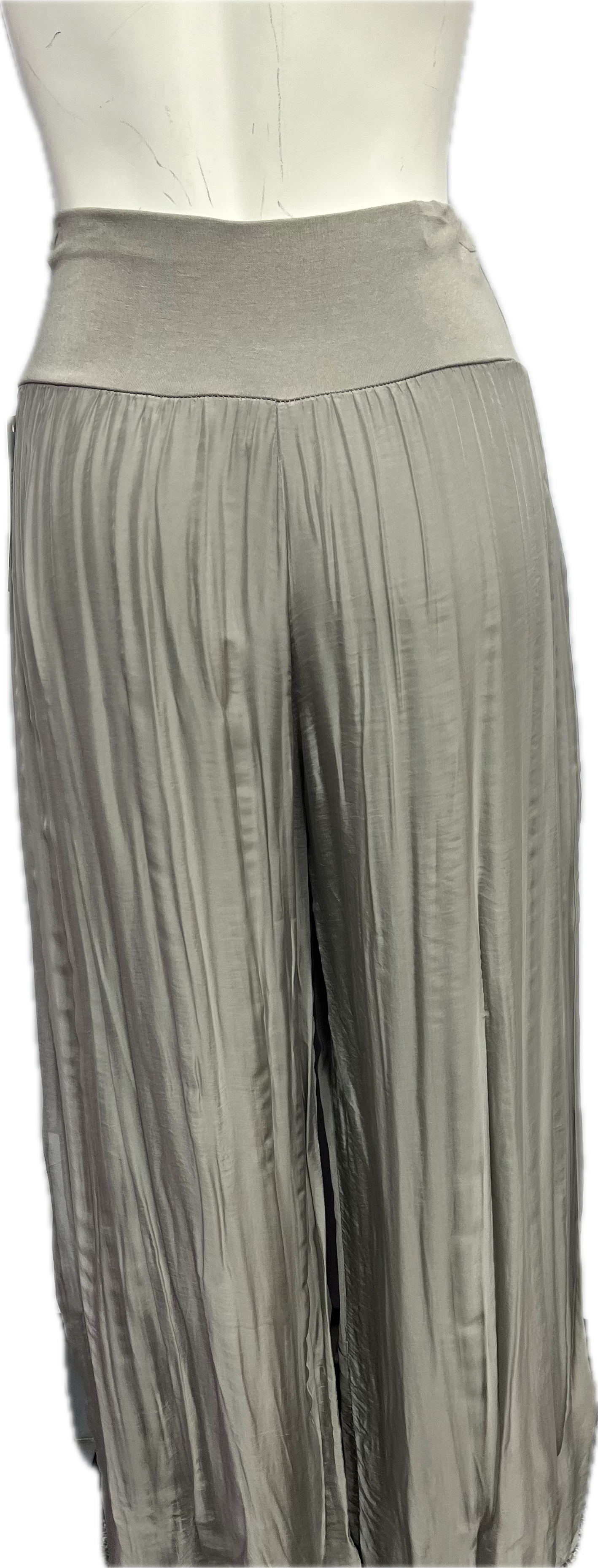 Silk Pant With Slit