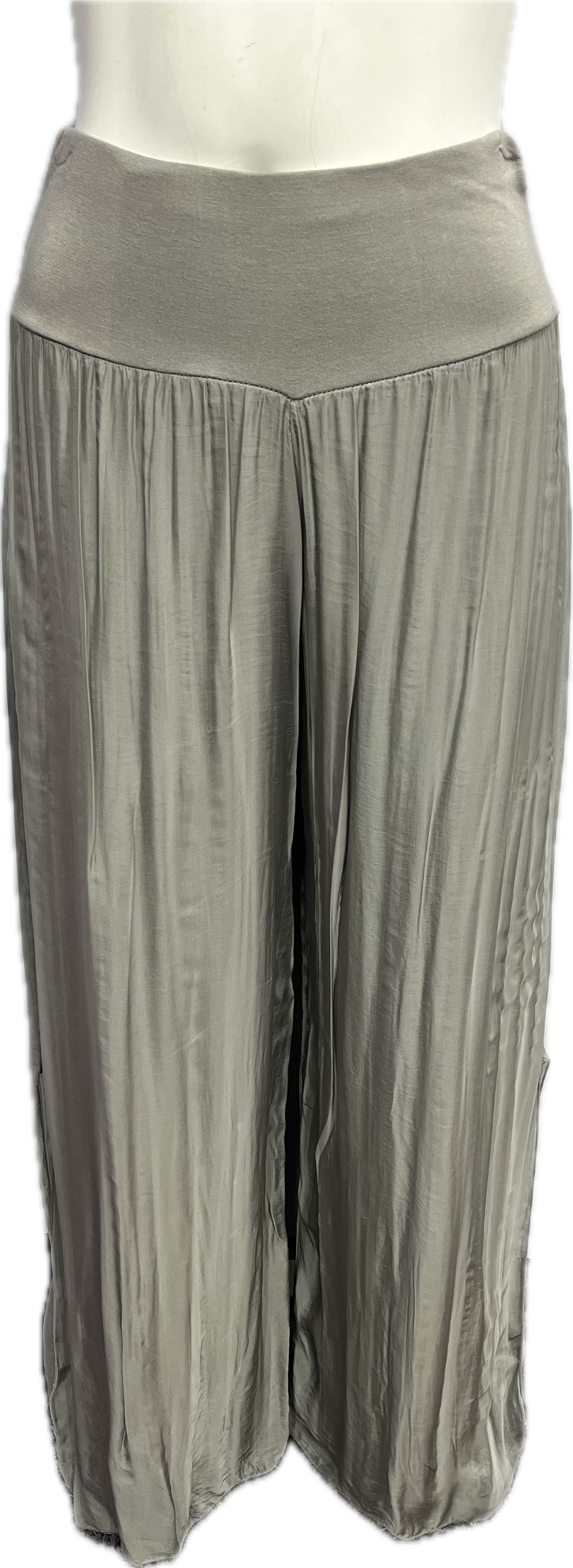 Silk Pant With Slit