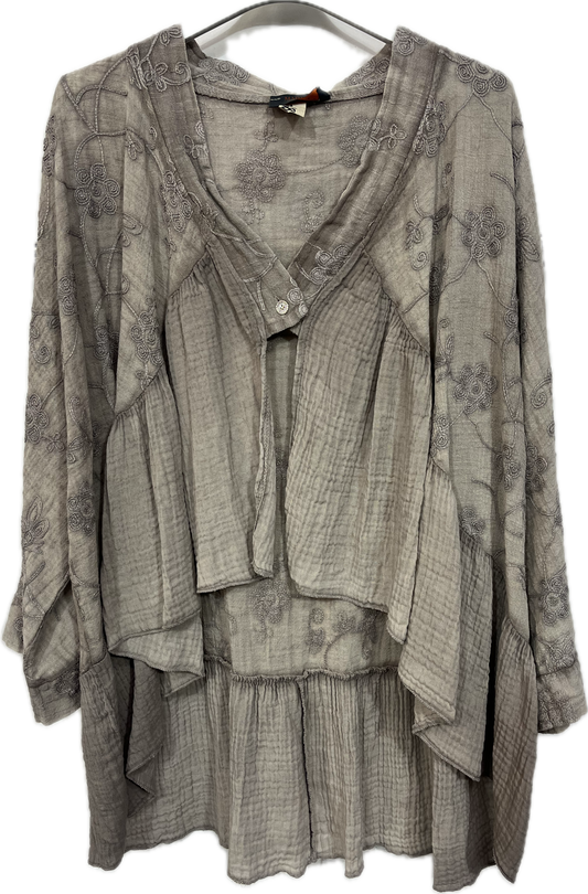 Floral Embroidered Cardigan