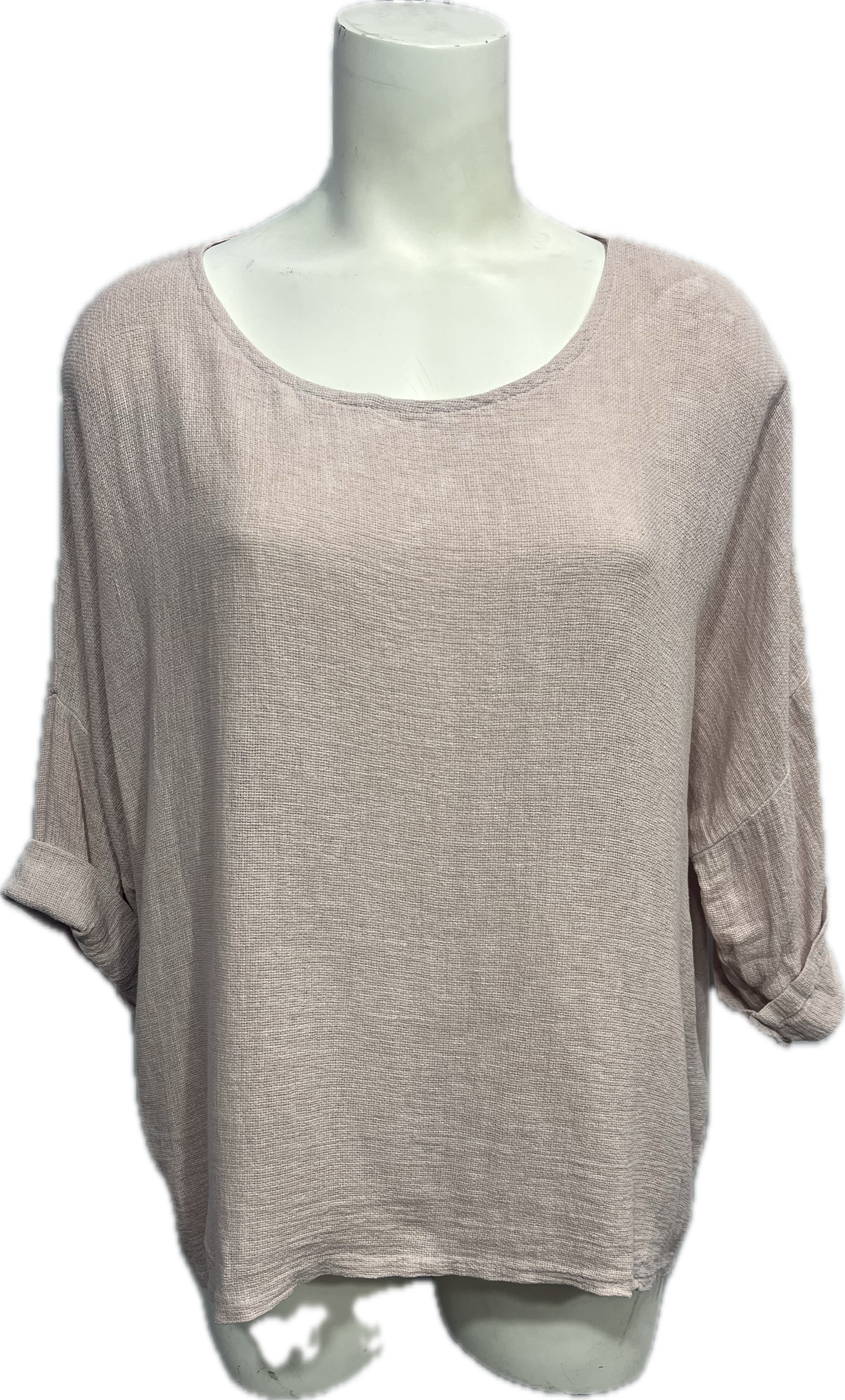 Gauze 3/4 Sleeve Top