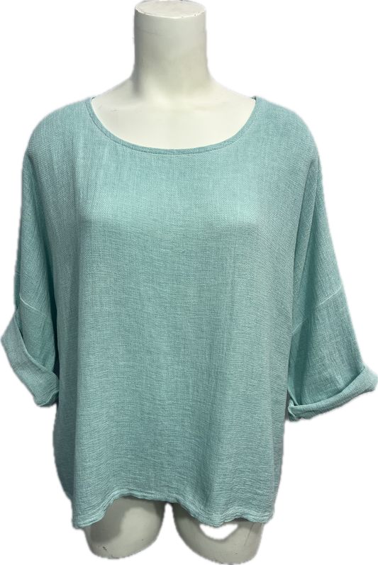 Gauze 3/4 Sleeve Top