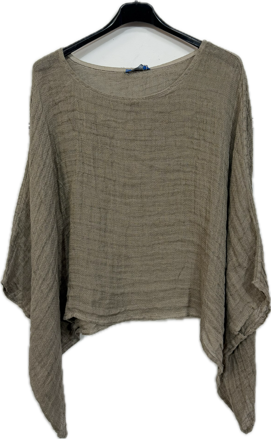 Linen Mesh Tops