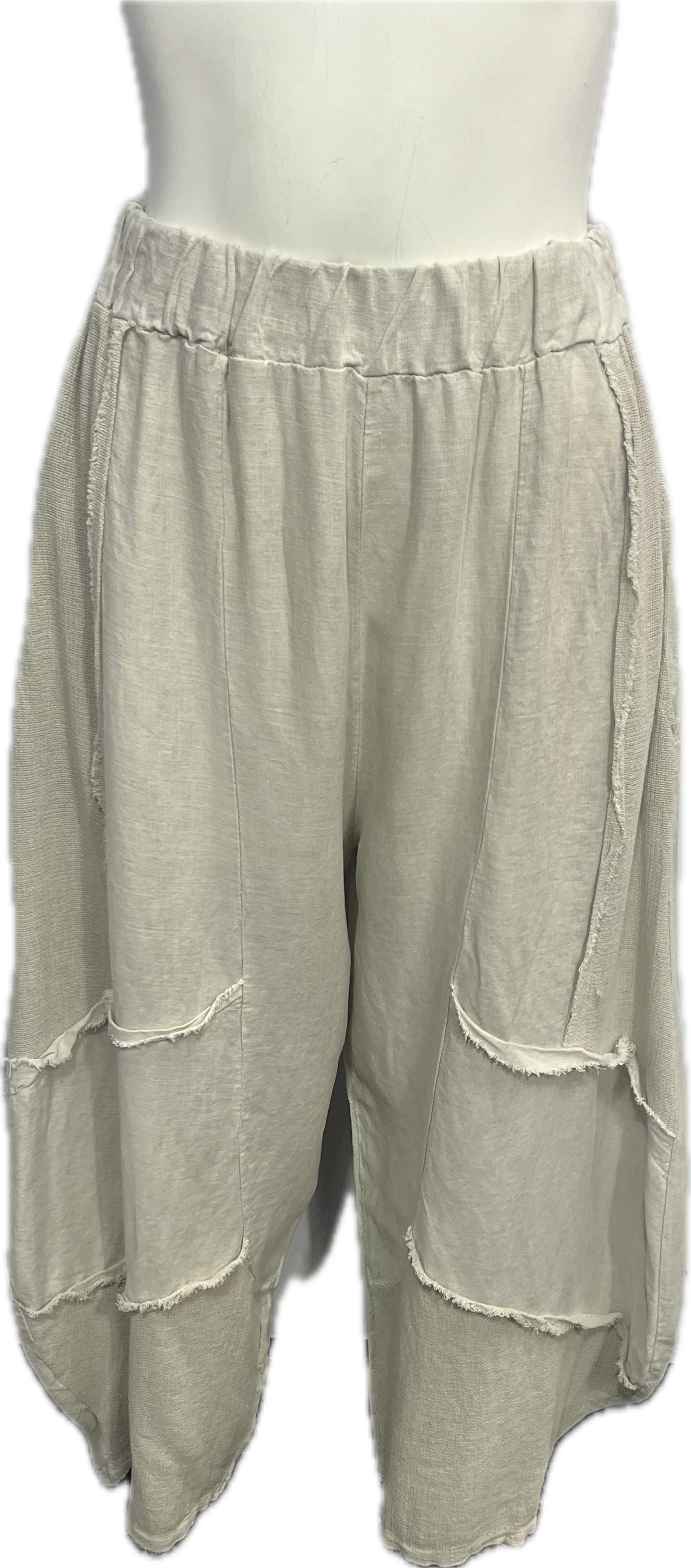 Gauze Ruffled Detail Pants