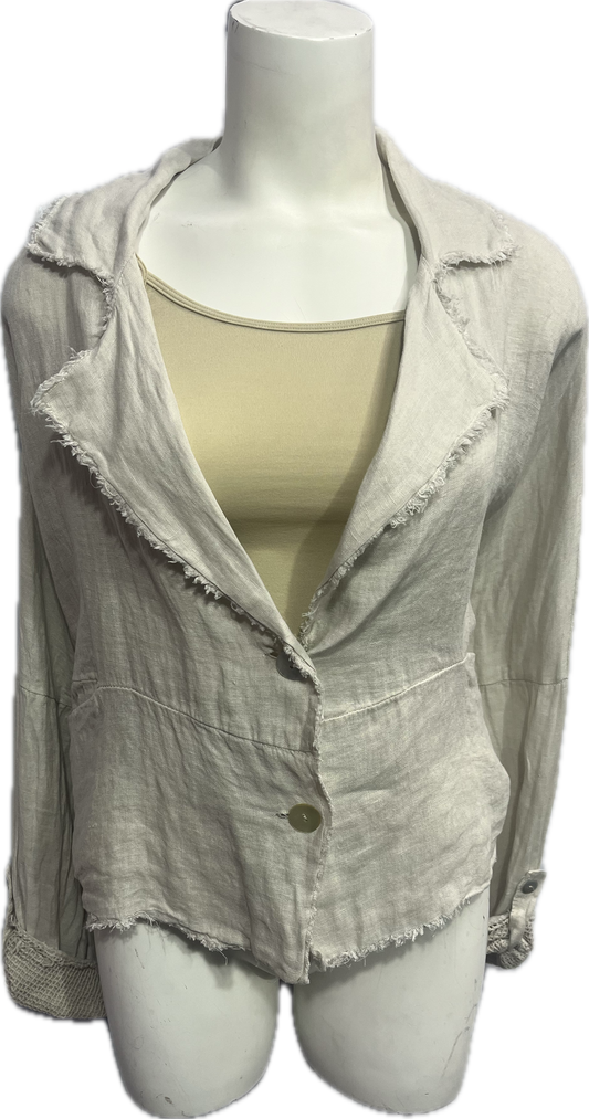 Crotched Linen Jacket