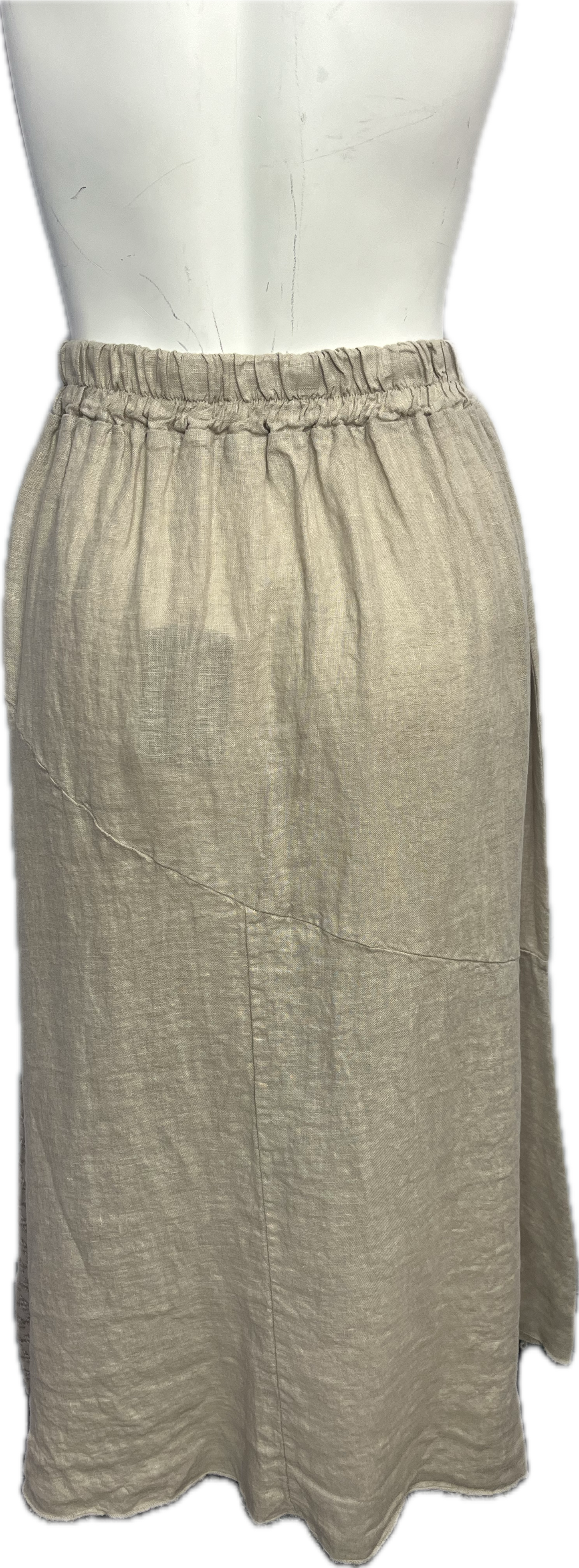 Linen Embroidered Skirt