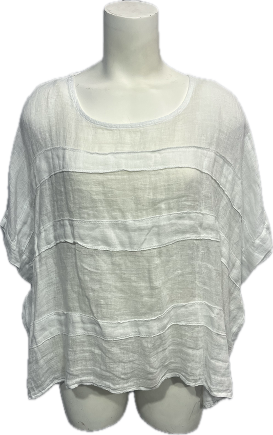 Two Tiered Linen Top