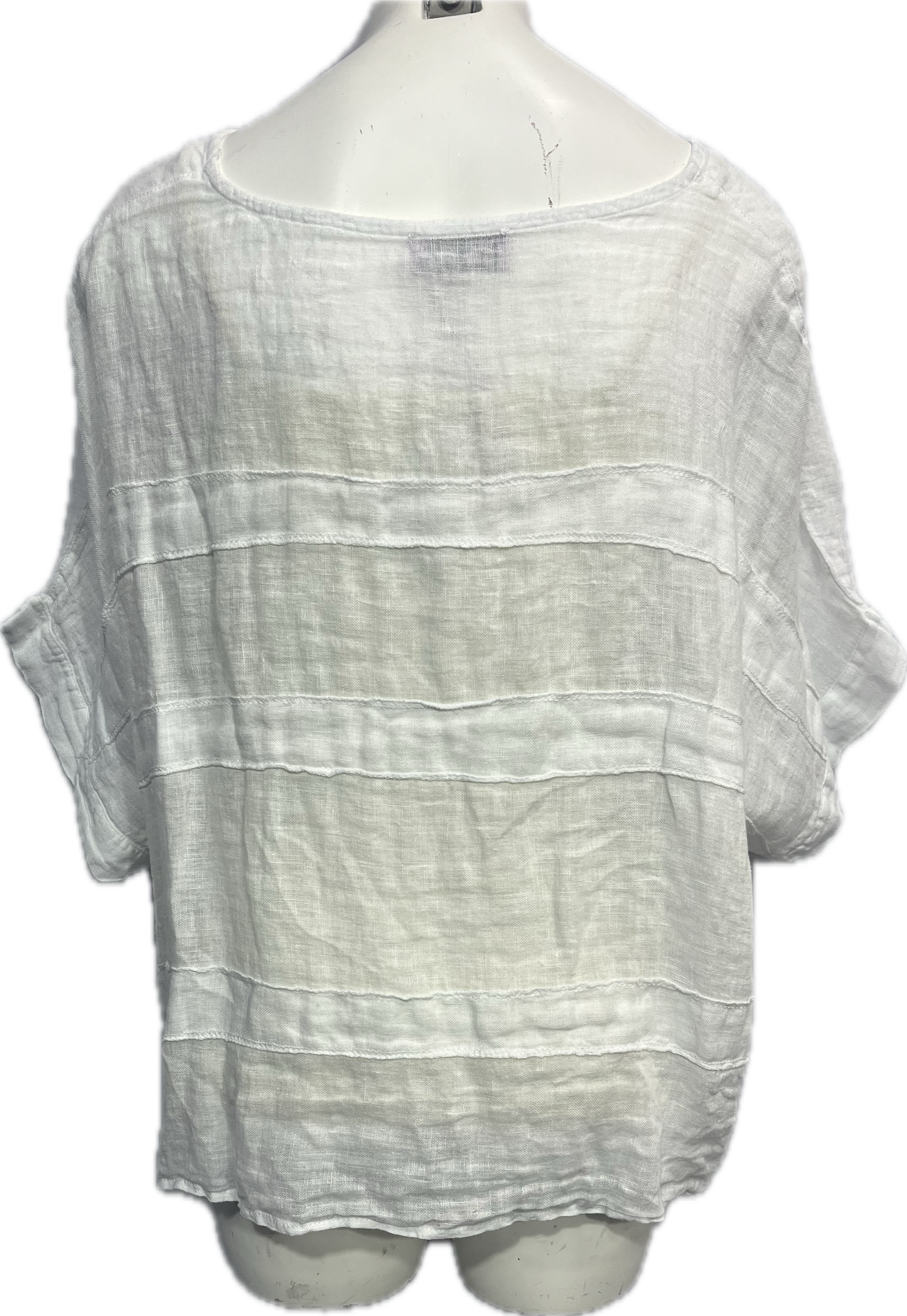 Two Tiered Linen Top