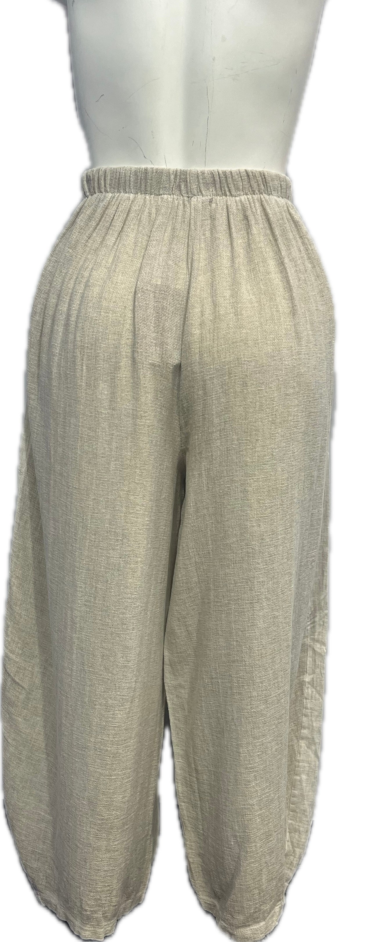 Gauze/Linen Gaucho Pant