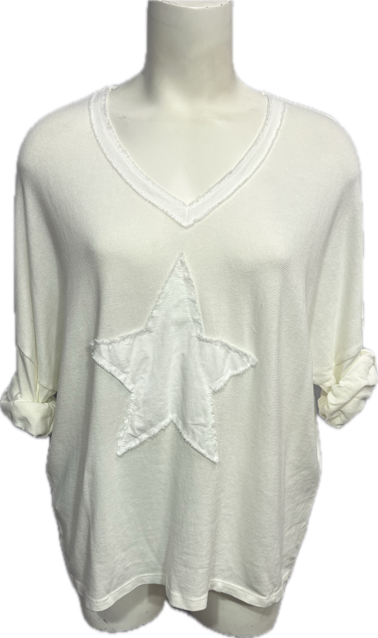 Star V-neck Top