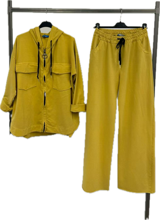 Double Pocket Jacket Set