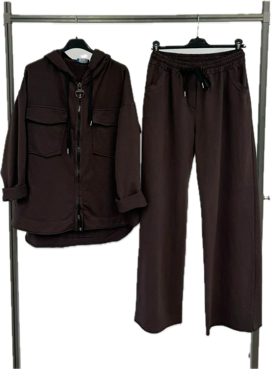 Double Pocket Jacket Set