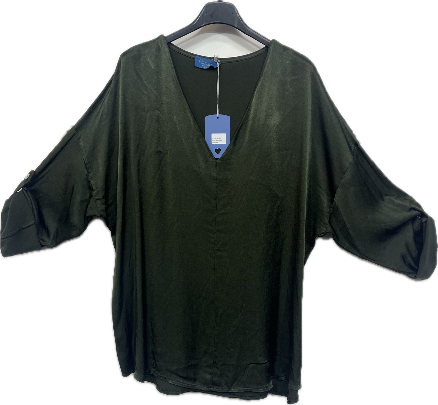 Long sleeve v neck top