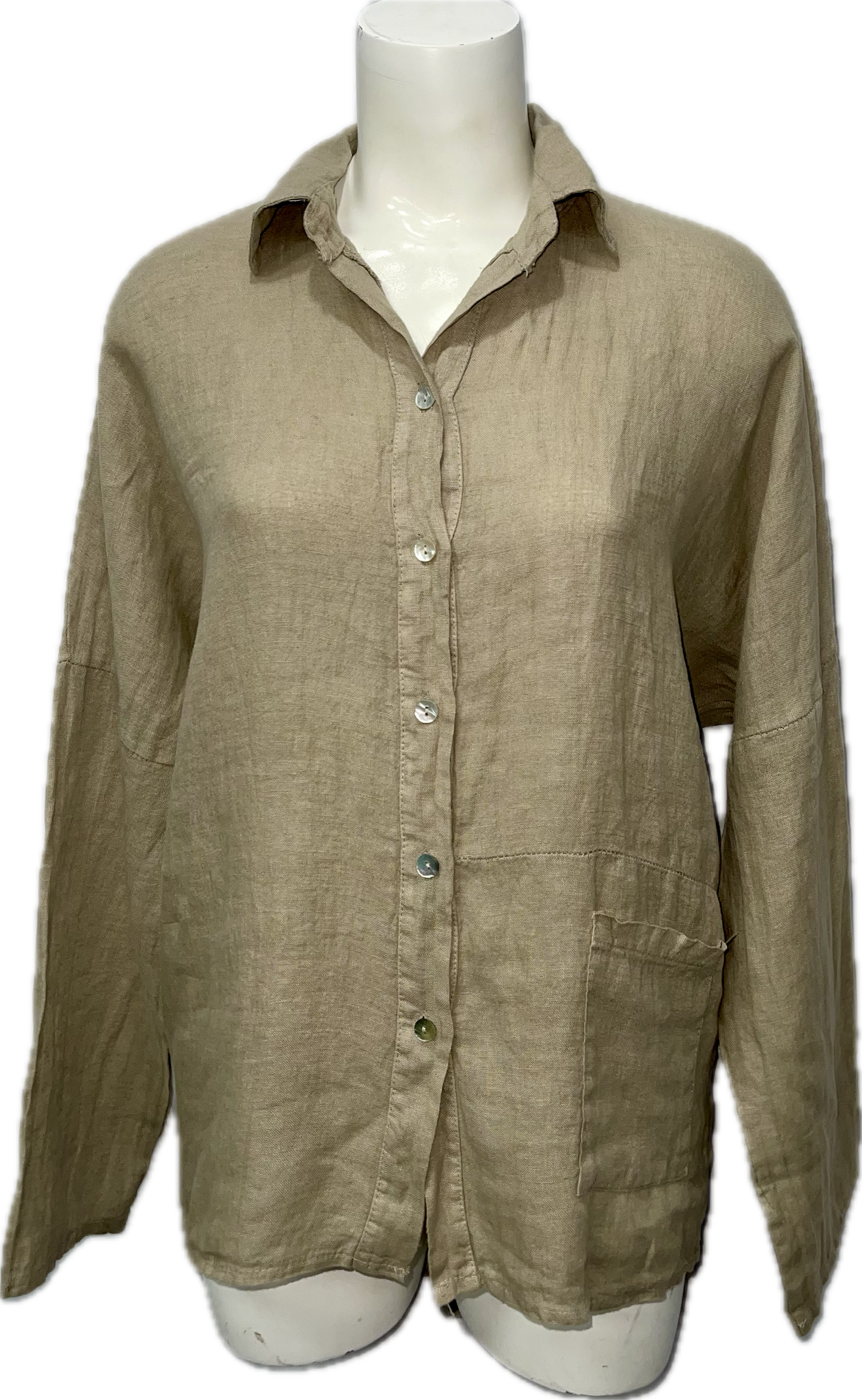 Linen Button-Up Shirt