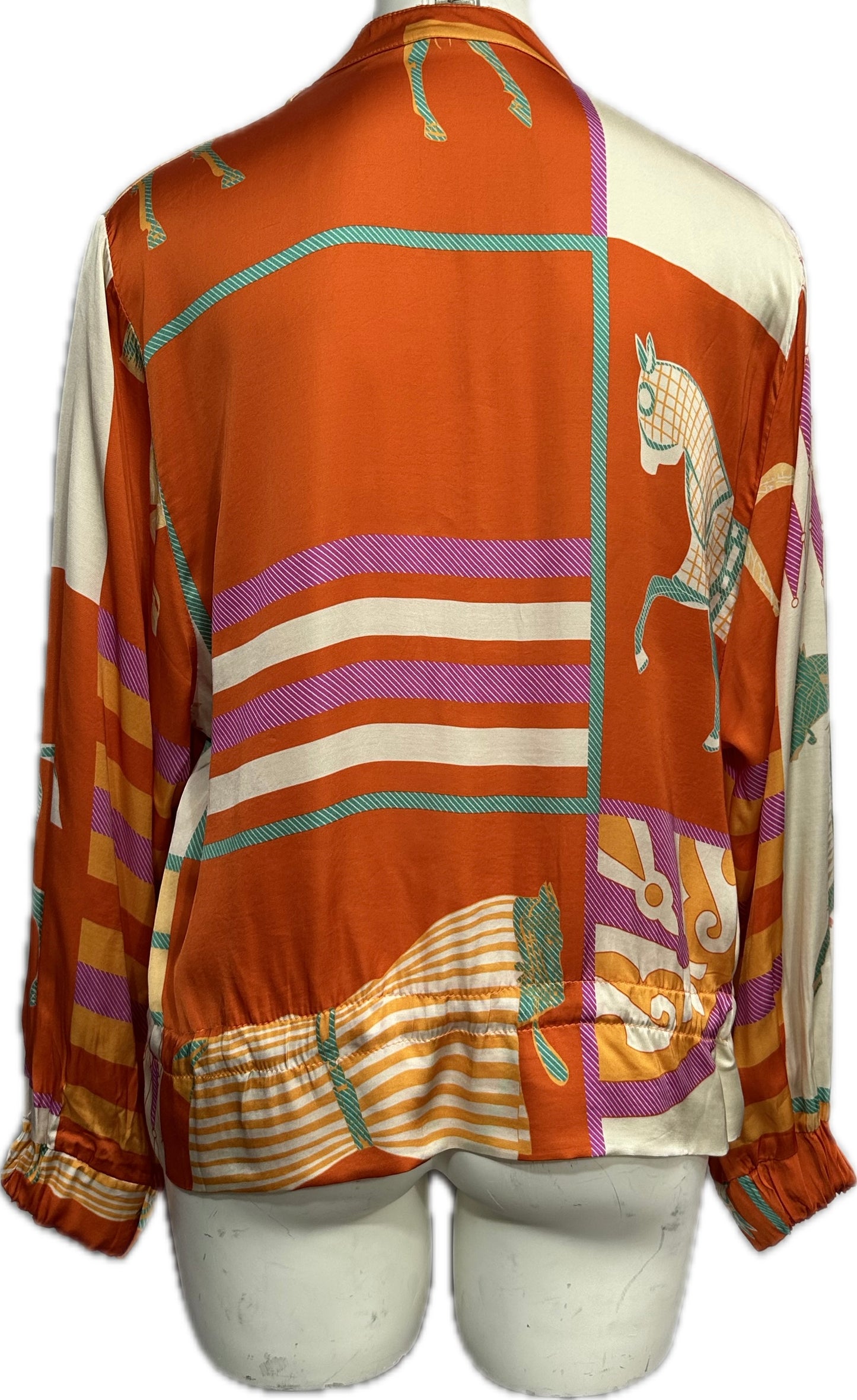 Abstract Horse Zip Jacket