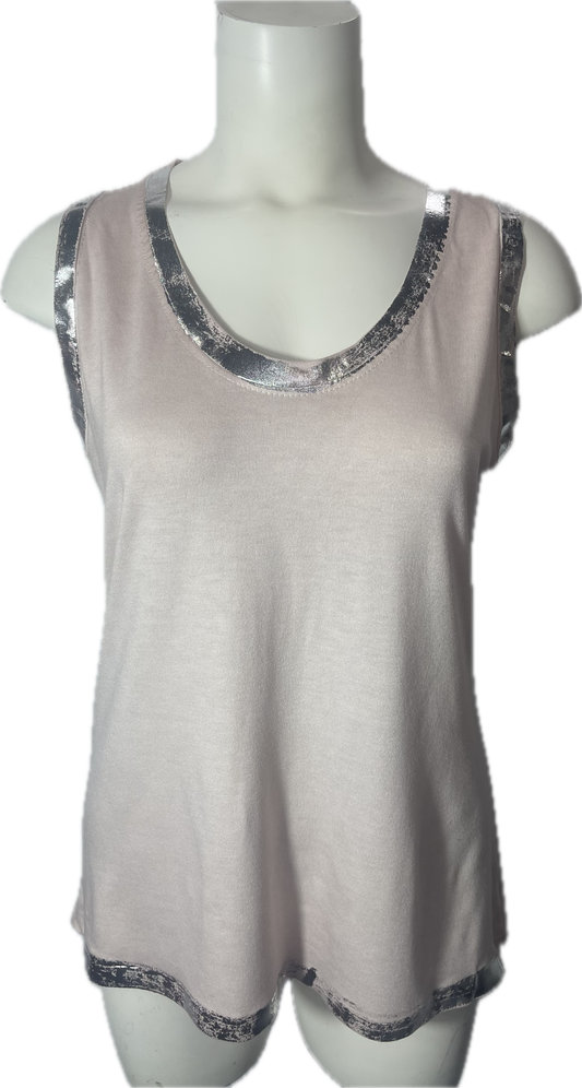 Tank Top with Silver Foil