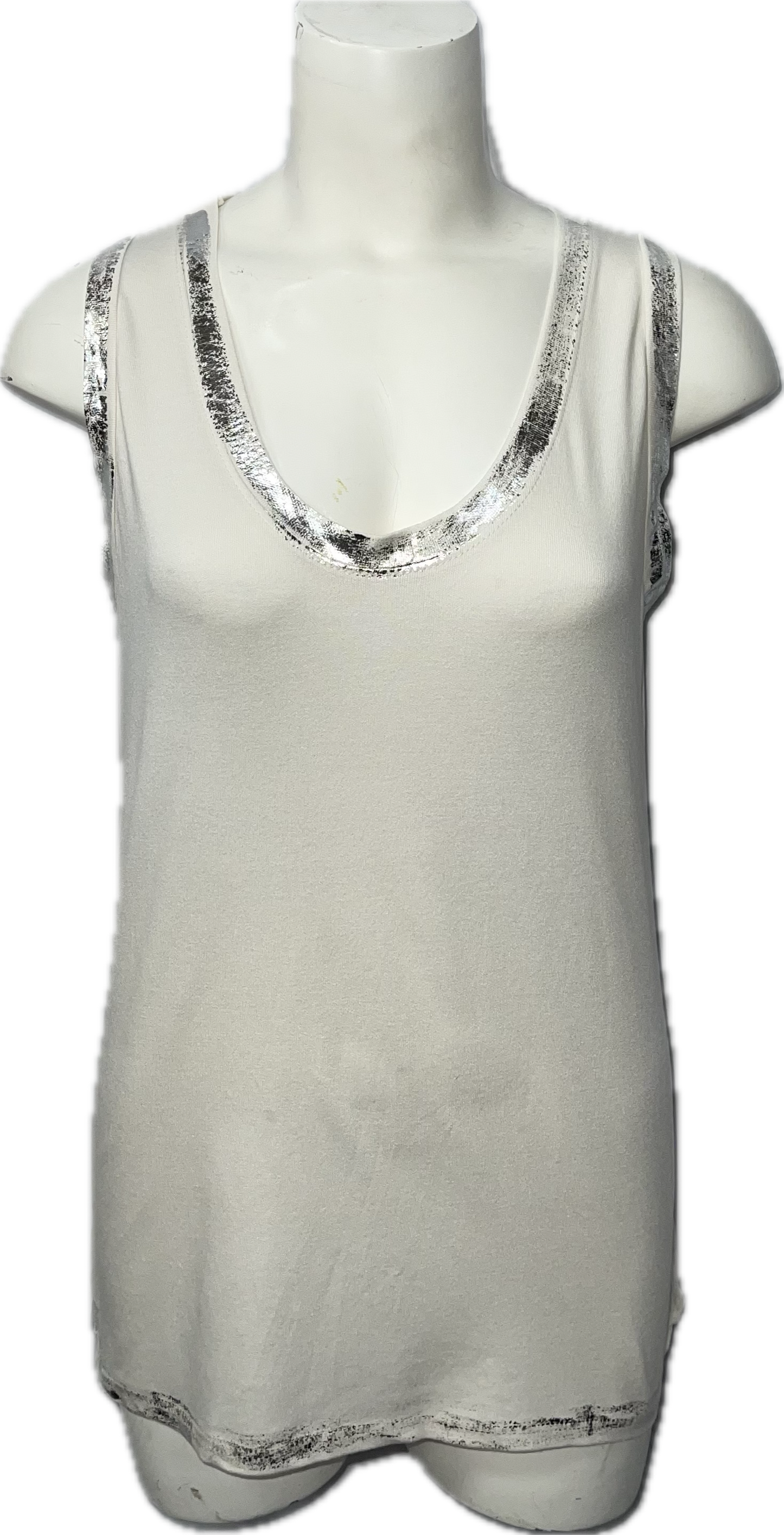 Silver Foil Tank Top