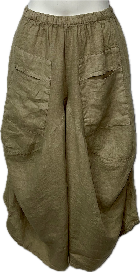 Linen Gaucho Pants