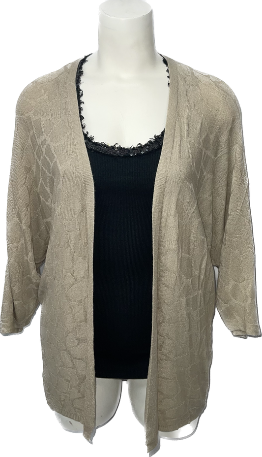 Snake Print Cardigan Sweater