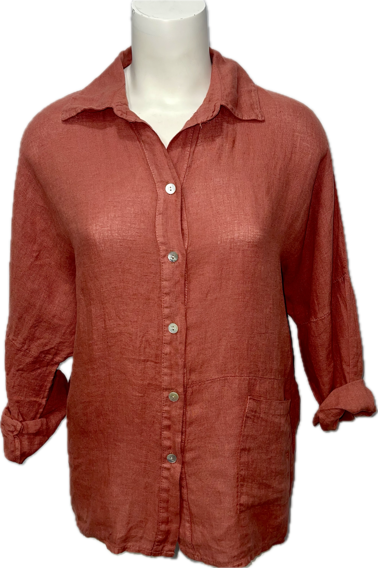 Linen Button-Up Shirt