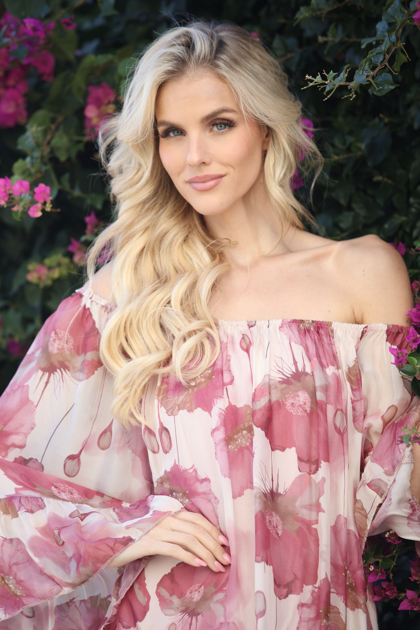 Rose Petal Silk Dress