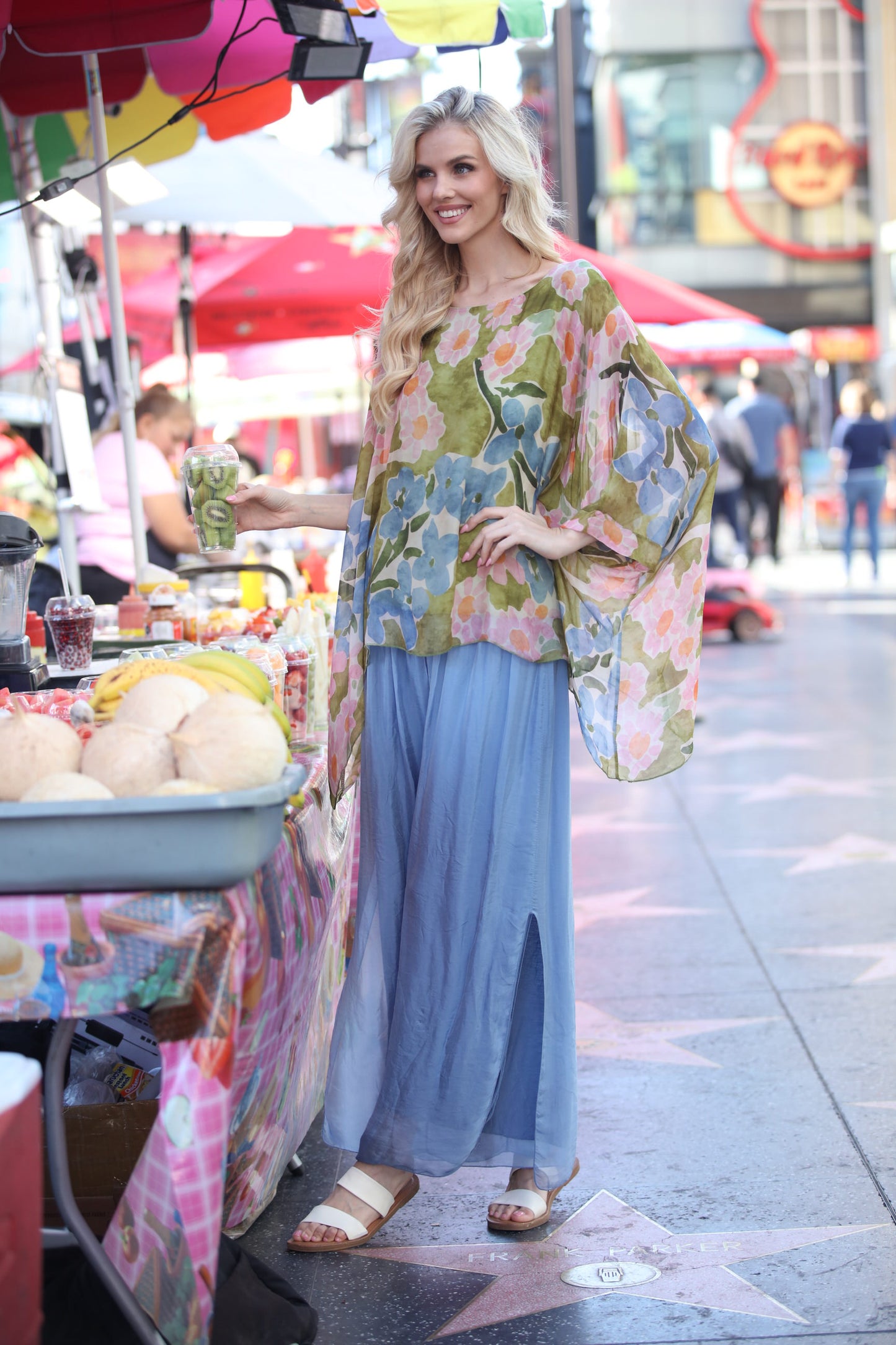 Solid Silk Pant