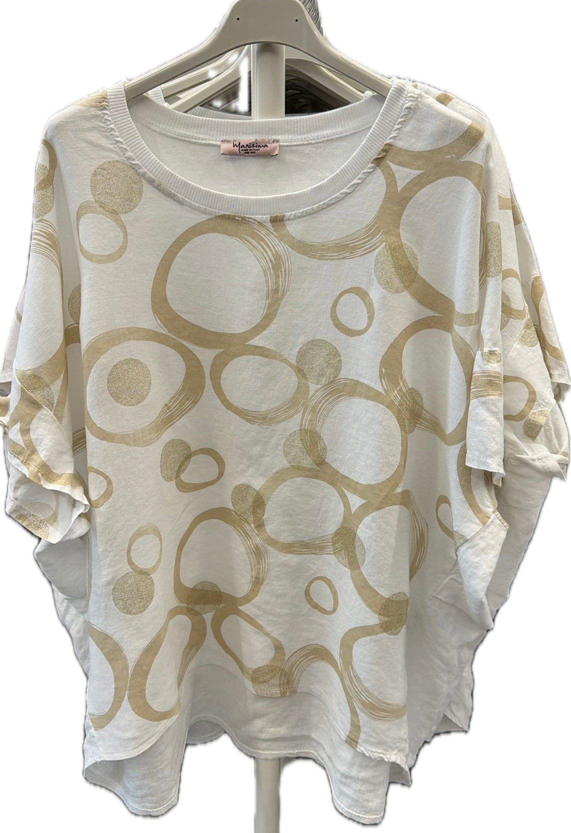 Golden Bubble High-low Top